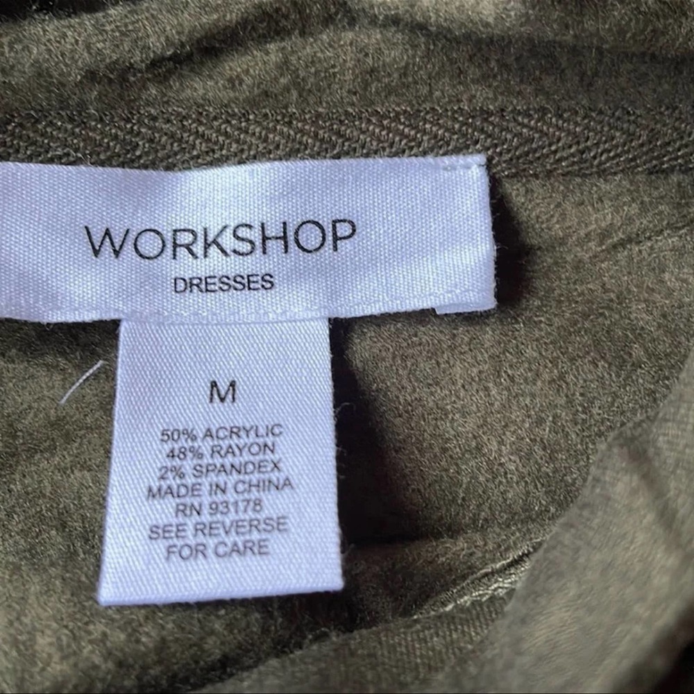NWT WORKSHOP Olive LongSleeve Dress. - Picture 6 of 10